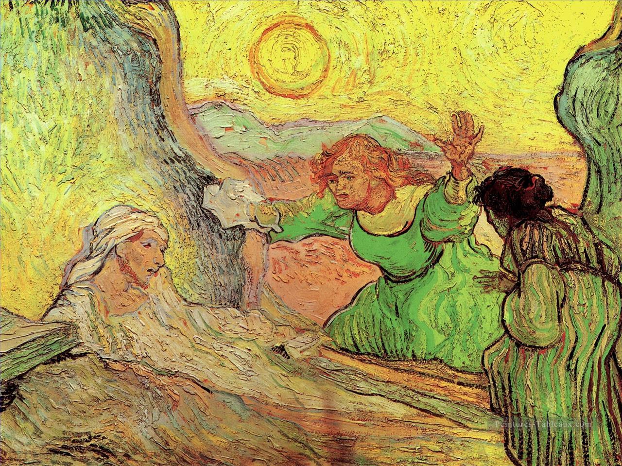 La résurrection de Lazare après Rembrandt Vincent van Gogh Peintures à l'huile